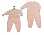 Knitted Baby Girls Long Romper - 926