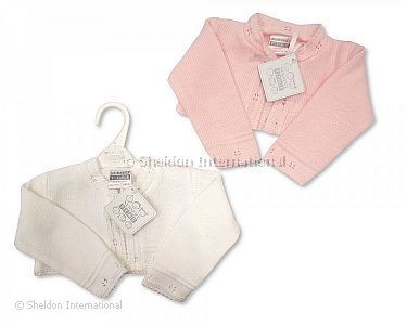 Knitted Bolero Baby Cardigan - 206 - Wholesale