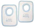 Baby Boys Cotton Pop-Over Bib - I Love Mummy