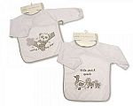 Baby Terry Bibs with Sleeves - Bear/ Ducks
