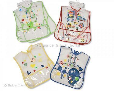 Baby Large Tie-on Clear PEVA Bibs - Wholesale