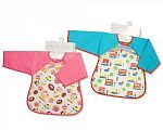 Baby PEVA Bibs with Sleeves -  Bus/ Cakes