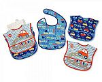 Baby Boys Polyester Bibs 3-Pack - Cars