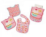 Wholesale Girls Polyester Bibs 3-Pack - Sweetest