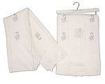 Wholesale Christening Shawl with Embroidery on Hanger - Prayer