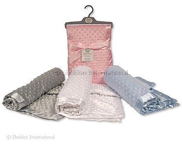 Baby Velour Bubble Wrap with Satin Trim - Wholesale