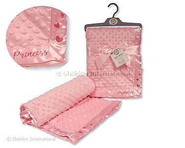 Baby Velour Bubble Wrap with Satin Trim - Princess - Wholesale