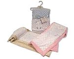 Baby Velour Bubble Wrap - Teddy and Sheep