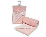 Baby Girls 2 Layer Waffle Wrap - Precious Baby Princess
