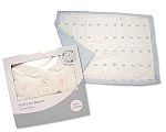 Fluffy Baby Pram Blanket with Dots in Box