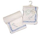 Baby Velour Bubble Wrap with Lace - Prince