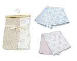 Baby Velour Bubble Wrap on Hanger - Teddy