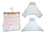 Wholesale Muslin Wrap with Bear Hood on Hanger