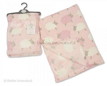 Baby Wrap - Sheep - Pink - Wholesale