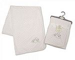 Wholesale Wrap White with Hearts Pattern and Embroidery