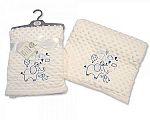 Wholesale Soft Velour Dotted Wrap - Sky