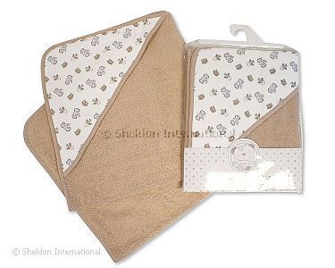 Baby Hooded Towel - Elephant/ Tiger - Wholesale
