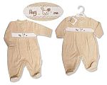 Baby Velour All in One with Smocking - Hug Me