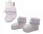 Baby Girls Turnover Socks - White
