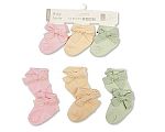 Baby Girls Socks with Large Bow - 3-Pack - 3 Colours