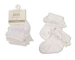 Baby Turnover Socks with Lace