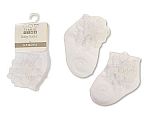 Baby Socks with Lace Flower