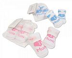 Baby Socks in Mesh Bag - I Love Mum