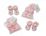 Baby Girls Socks in Mesh Bag - Little Cutie