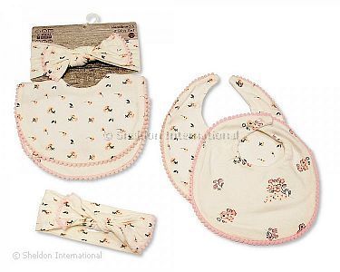 Baby Bibs and Headband Set - Wholesale