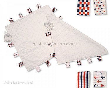 Baby Dotted Comforter with Tags - White - Boys - Wholesale