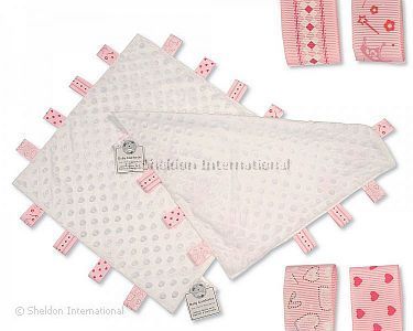 Baby Dotted Comforter with Tags - White - Girls - Wholesale