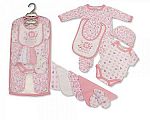 Wholesale Girls 9 pcs Gift Set in Mesh Bag - Sweet Heart