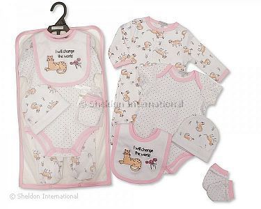 Baby Girls 5 pcs Gift Set - I Will Change the World - Wholesale