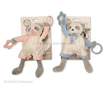 Baby Panda Activity Toy with Clip and Teethers - Wholesale