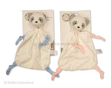 Baby Panda Comforter with Rattle - Wholesale
