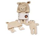 Baby Knitted Doll and Hat Set