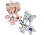 Baby Bear Spiral Toy with Rattle, Teether Rings and Mirror