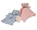 Baby Comforter - Teddy - Pink and Sky