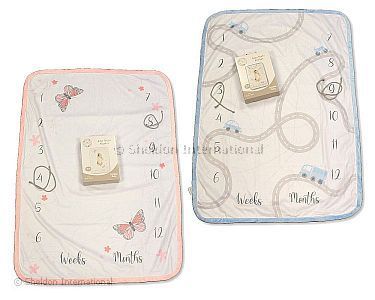 Baby Milestone Photo Prop Blanket - Wholesale