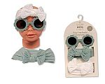 Wholesale Girls 2 Headbands and Sunglasses Set - Sage