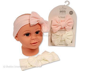 Baby Girls 2 Headbands Set - Wholesale