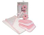 Baby 6 pcs Bath Set - Flower