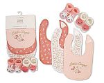 Baby Girls Bib and Socks Set - Little Angel