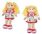 Baby Girl Soft Doll with Multicolour Dress