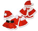Wholesale Girls Santa Claus 3 Pieces  Dress Up Set - My First Christmas