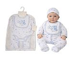 Wholesale Boys 5 pcs Layette Gift Set - Tiger and Elephant