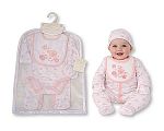 Baby Girls 5 pcs Layette Gift Set - Bird
