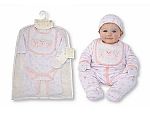 Wholesale Girls 5 pcs Layette Gift Set - Panda, Bear, Rabbit