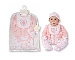 Wholesale Girls 6 pcs Layette Gift Set - Flowers
