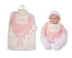 Wholesale Girls 6 pcs Layette Gift Set - Panda, Bear. Rabbit